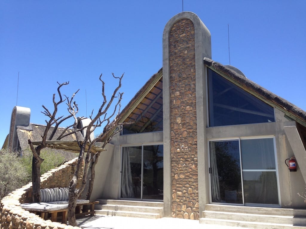 Naankuse Wildlife Lodge in Windhoek, Namibia - Chalet with relaxing deck