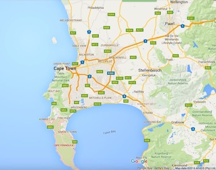 Cape Town Map 1 