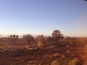 Australian Outback from the train
