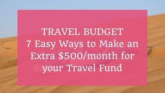 Travel Budget $500/month
