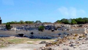 limestone quarry, Robben Island